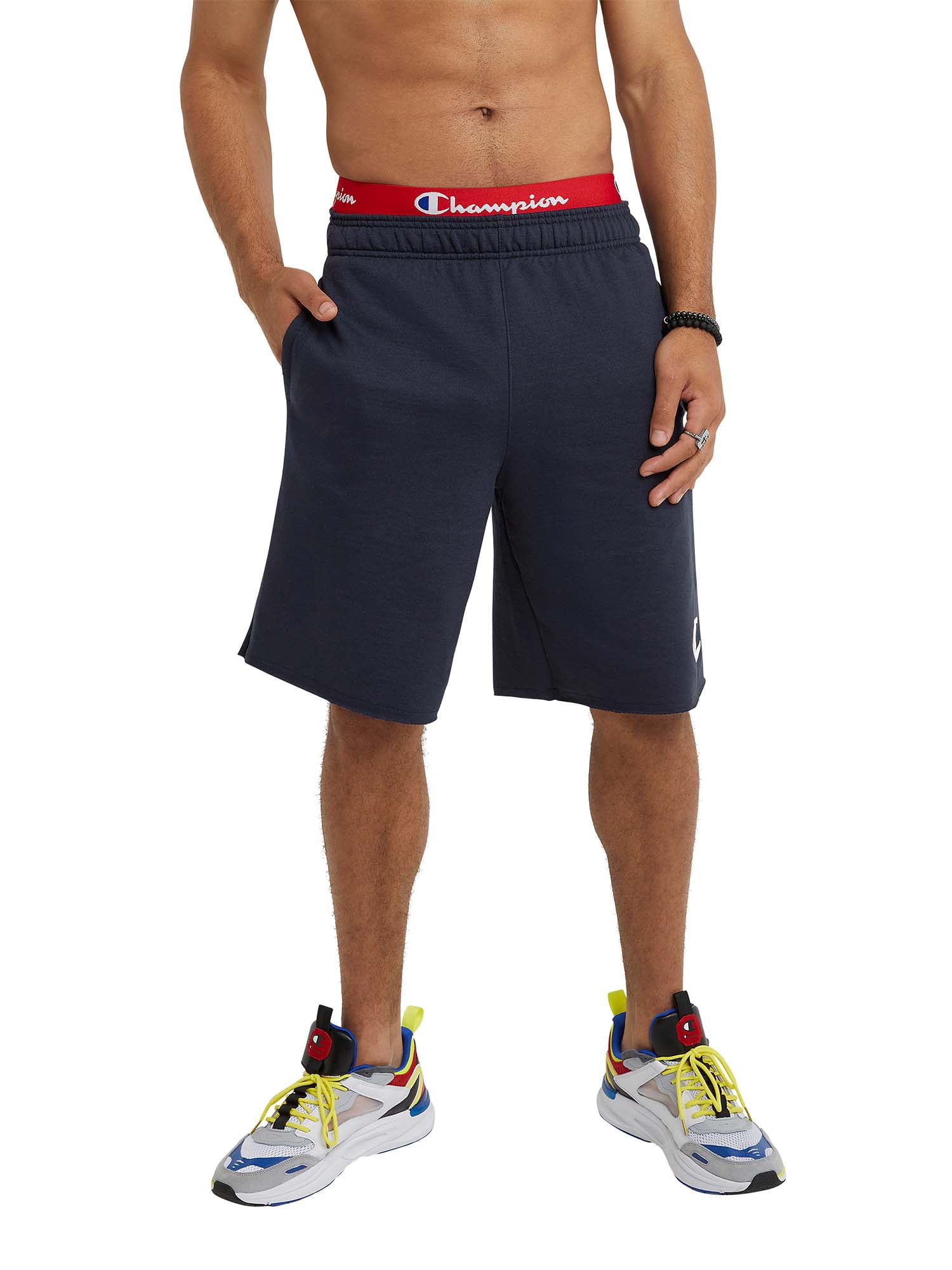 New Mens Summer Classic Sweat Shorts Zip Pockets Fleece Casual Lounge Gym Jogger 