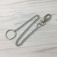thumbnail image 4 of SPRING PARK Men Womens Glossy Stainless Steel Strip Keychains Anti-Lost Key Ring Hook, 4 of 8