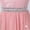 Pink, variant on CHICTRY Kids Flower Girls Dress Halter Lace Floral Chiffon Bridesmaid Party Dress