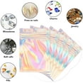 thumbnail image 3 of 200 Pack Mylar Bags, 2 Size Resealable Bags, Foil Bags, Mylar Holographic Bags with Clear Window, Resealable Bags Smell Proof Bags, Zipper Foil Bags (200 Pack, 4''x6" & 5.5''x8"), 3 of 9