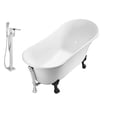 thumbnail image 2 of Tub, Faucet and Tray Set Streamline 63" Clawfoot NH340BL-CH-100, 2 of 5
