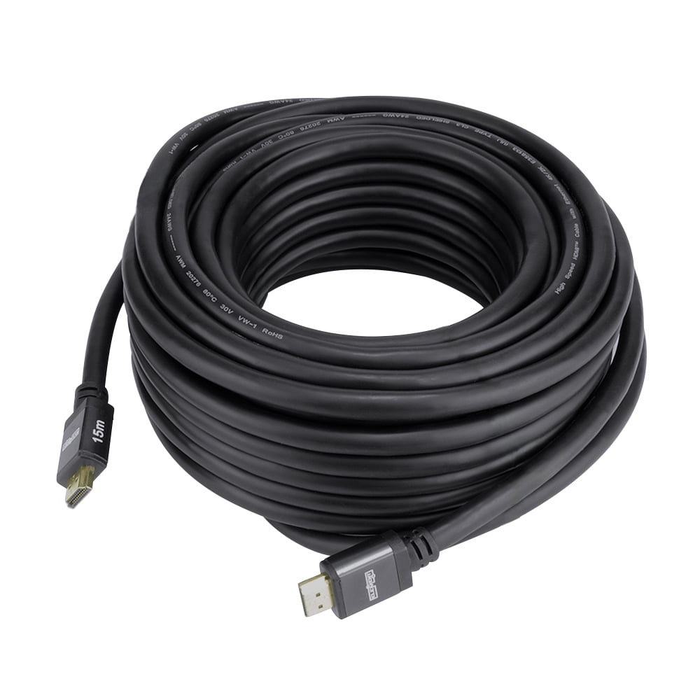 Element-Hz™ 4K HDMI Cable High Speed w/ Ethernet (Gray = 15 Meters / 49.2ft)