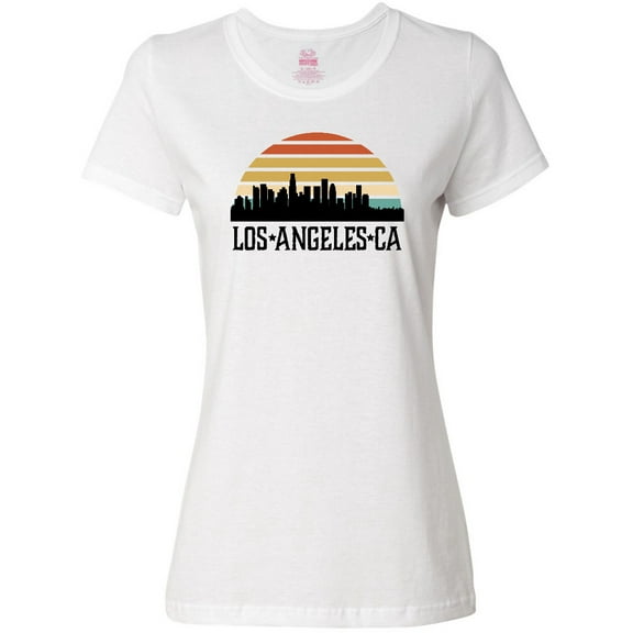 Inktastic Los Angeles California Skyline Retro Women's T-Shirt