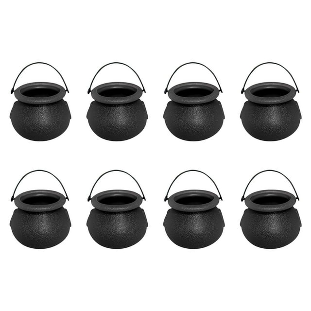 Halloween Witch Decorations Set with 8 Mini Witch Jars for Home Holiday Display