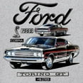 thumbnail image 3 of 1969 Ford Torino GT Cobra Sweatshirt American Muscle Car Classic Vintage Retro FoMoCo Performance Licensed Hoodie, 3 of 7