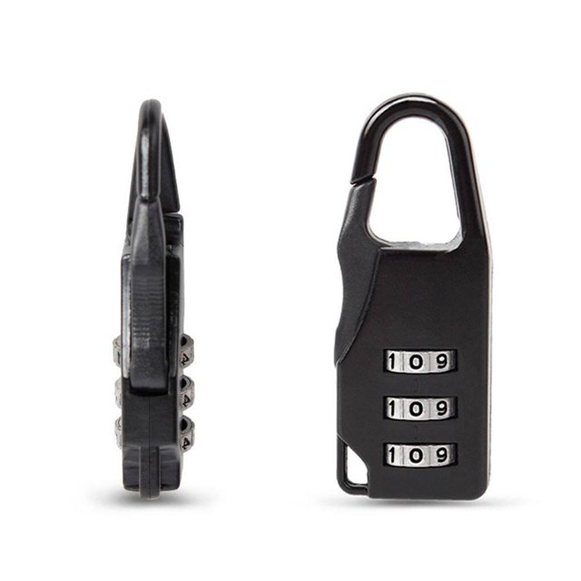 2pcs 3 Digit Combination Password Lock Alloy Security Lock Suitcase Luggage Coded Lock Cabinet Locker Padlock