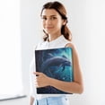 thumbnail image 6 of Dolphins Cave Sea 3 Ring Binders 1.5 inch Hardcover File Folders with Interior Pockets A4 Size Organizer for School Office Hospital, 6 of 8