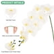thumbnail image 2 of Uxcell 3-Pack Flores de Orquídea Artificial 9 Pétalos Grandes 37 Pulgadas Ramo de Seda Faux Phalaenopsis Orquídeas Falsas para el Hogar/Boda, 2 of 6