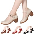 thumbnail image 2 of B91xZ Mocassins Classiques Confortables pour Femmes Bout Rond Plats Extensibles Mode Décontractée Chaussures de Soirée, Marron 8.5, 2 of 5