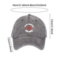 thumbnail image 3 of Unisex Canada Print Casual Baseball Cap Outdoor Sports Dad Hat Sun Protection Snapback Cap Navy, 3 of 3