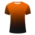 thumbnail image 3 of Aofany Plus Size Casual T-shirt for Men Summer Gradient Round Neck Short Sleeve Tee Top, 3 of 4