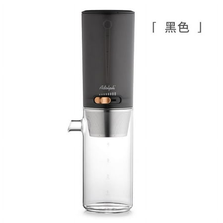 

ICED Dutch Coffee Pot Cold Extraction Drip Leakage Pot Ice Brew Coffee Pot Small Drip Pot Household Espresso sets utensilsi-Option black