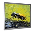 thumbnail image 3 of Designart "Yellow And Black Neon Pioneers" Animals Ant Picture Framed Canvas Art Print, 3 of 5