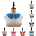 thumbnail image 2 of NIBOLOG Embroidered Collar Pair - Women's Lace Neckline Hollow Lace Fabric Trim, 2 of 8