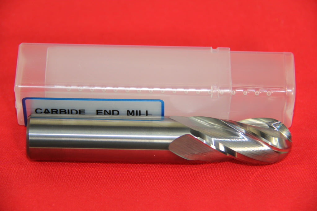 HHIP 5806-1875 AlTiN-Coated Solid Carbide Single End Mill 5/8 Flute Length 3/16 Diameter 2 OAL 2 Flute 3/16 Shank