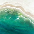 thumbnail image 2 of Atelier B Art Studio 15x15 Gold Ornate Wood Framed with Double Matting Museum Art Print Titled - Turquoise Sea, 2 of 4