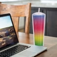 thumbnail image 3 of Glass with lid and straw, Plastic, 750ml, Multicolor, 3 of 5