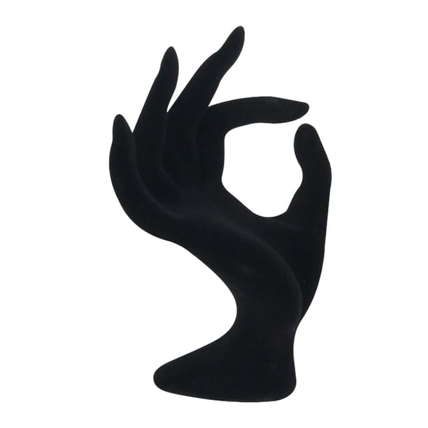 Sonducket Maniquí OK mano dedo pantalla soporte estante soporte organizador negro maniquí almacenamiento reunión Ropa, zapatos y accesorios Miscelánea Franela Negra Sonducket AP016753-01