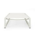 thumbnail image 3 of Noble House Modestea Chaise Longue Extérieure en Aluminium avec Siège en Maille Blanc, 3 of 11