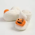 thumbnail image 4 of Infant Baby Halloween Slippers for Girls Boys Booties Winter Warm Socks Shoes Newborn Crib Footwear Prewalkers, 4 of 6