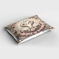 thumbnail image 2 of Ambesonne Vintage Romantic Pillow Sham, Doves and Roses, 26" X 20", Pale Pink Pale Cadet Blue, 2 of 2