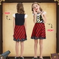 thumbnail image 3 of Benylion Girls Pirate Dress Buccaneer Costume Kids Birthday Party Dress Halloween Cosplay Outfits for 2-3 Years, 3 of 6