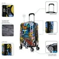thumbnail image 4 of InUSA Print 20" Hardside Checked Luggage with Spinner Wheels, Handle and Trolley, Hollywood, 4 of 13