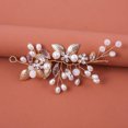 thumbnail image 2 of Accesorios para el cabello de boda para novia, tocados de hojas y flores de enredaderas de cristal para boda, 2 of 5