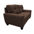 thumbnail image 4 of Love seat El Bazar Store Sidney Lino Chocolate 2 plazas, Modular, Moderno, Sala, Sofa, 4 of 5