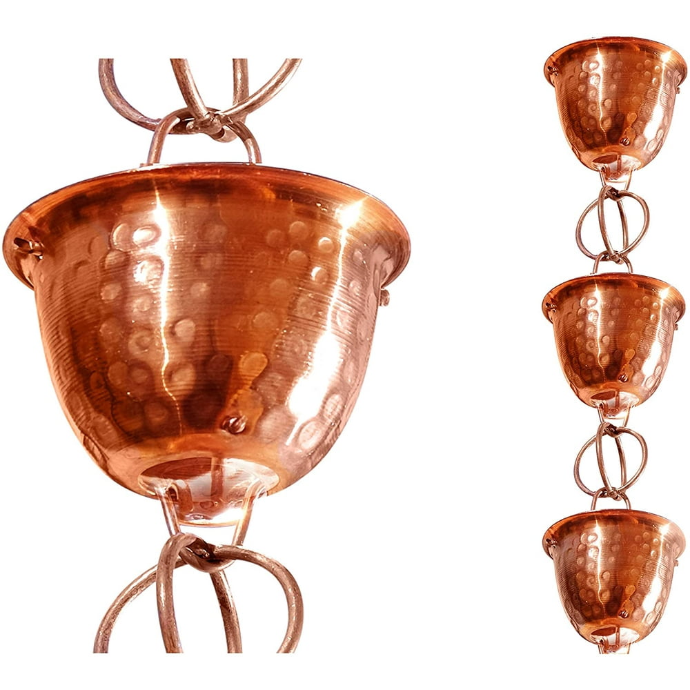 Monarch Rain Chains, 81/2Feet Length, 8.5 Ft 26558 Pure Copper