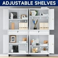 thumbnail image 3 of Fesbos Metal Garage Storage Cabinet with Locking Doors and Adjustable Shelves, Rolling Tool Storage Cabinet with 4 Wheels and 1 Drawer - 73" Steel Locking Cabinet for Garage, Warehouse, 3 of 8