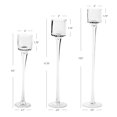DIY Wedding Koyal Wholesale Long Stemmed Tealight Candle Holder, Set of