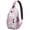 Pink-3, variant on Boho Daisy Sling Bag - Artistic Vintage Flower Chest Bag with Versatile Wear & Durable Design - Sunny Daypack for Spring, Summer, Autumn Travel