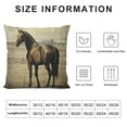 thumbnail image 6 of COMIO  Square Pillow Cover Decorative Throw Pillowcase, Farmhouse Horse 2pc, 6 of 6