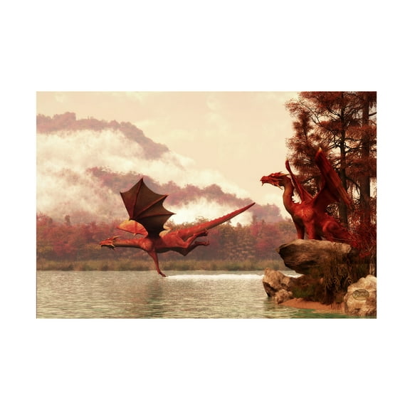 Trademark Fine Art 'Autumn Dragons' Canvas Art by Daniel Eskridge