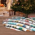 thumbnail image 5 of KLL 36" Christmas Tree Skirt Funny Transport Xmas Tree Skirts Mat for New Year Xmas Holiday Party Indoor Outdoor Home Decoration, 5 of 5