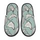 thumbnail image 1 of Balery Hand Drawn Chickens Pantuflas de Casa de Felpa Silenciosas con Diseño Estampado, Zapatillas Cómodas Antideslizantes de Algodón para Interior-Large, 1 of 8