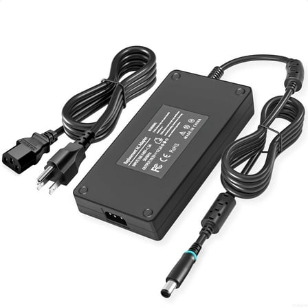 19.5V 12.3A 240W AC Adapter for Dell Alienware M15 R2 R3 13 15 17 M17 M11X M17X M18X R2 R3 R4 R5 G3 G5 G7 Precision M6500 M6600 M6700 M6800 M6400 LA240PM160 Laptop Power Supply Cord