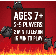 Exploding Kittens Original Edition - Hilarious for Family Game Night - Party Game - For Ages 7 and up - 56 Cards - 2-5 Players - 15 Minutes