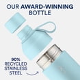 thumbnail image 3 of Botella de agua Ocean Bottle de acero inoxidable reciclado, 500 ml, azul, 3 of 8