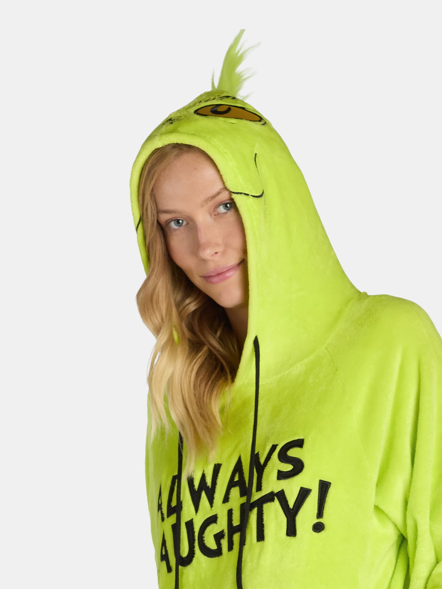 Women's Grinch Lounger Hoodie w/Socks Set, Sizes XS-3X