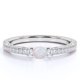 thumbnail image 1 of JeenMata Anillo de Compromiso de 1 Uds con Ópalo de Fuego Blanco Auténtico y Pequeño en Filigrana en Oro Blanco de 18 K sobre Plata, 1 of 6