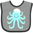 thumbnail image 3 of Inktastic Octopus Ocean Sea Creature Boys or Girls Baby Bib, 3 of 4