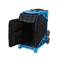 thumbnail image 2 of Zuca 18" Sport Bag - Imperial Plaid with Flashing Wheels (Blue Frame), 2 of 6