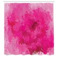thumbnail image 2 of Ambesonne Watercolor Shower Curtain, Pastel Paint Gradient, 69"Wx84"L, Magenta Fuchsia, 2 of 4