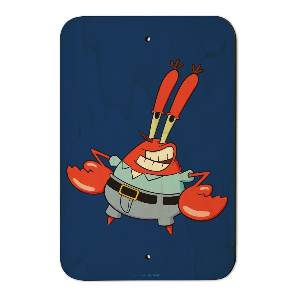 Spongebob Mr Krabs Pose Home Business Office Sign