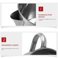 thumbnail image 3 of 1000Ml Multifunction 304 Stainless Steel Gravy Oil Soup Fat Separator Grease Oiler Filter Strainer B, 3 of 5