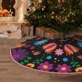 thumbnail image 5 of Sikiie Colorful Floral2 Nativity Christmas Tree Skirt, Jesus Christian Winter Holiday Tree Mat Decoration(30-48IN)30", 5 of 6