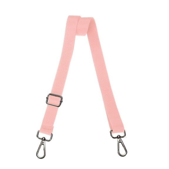 Shoulder Strap 2.5cm Wide Crossbody Strap, Pink, Black Buckle