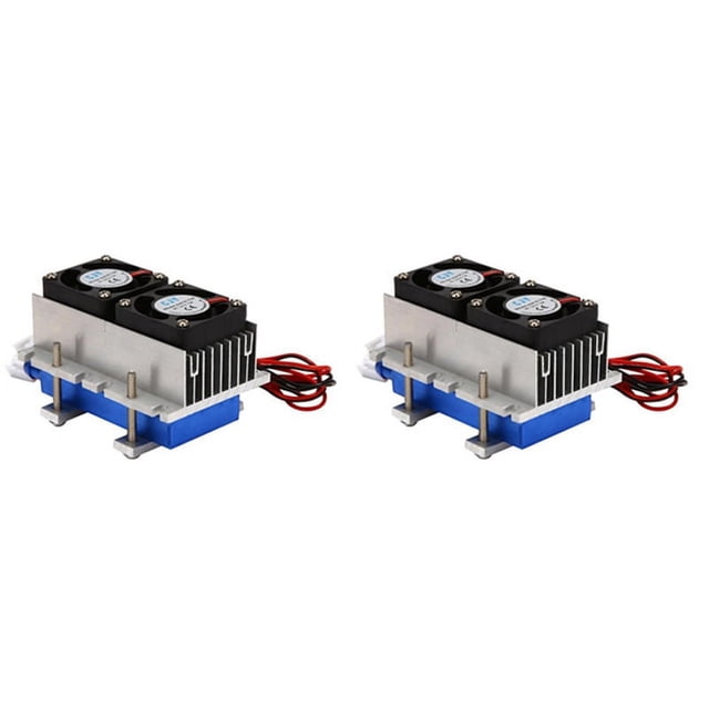 2X 144W Thermoelectric Peltier Refrigeration Cooler 12V Semiconductor Air Conditioner Cooling System DIY Kit